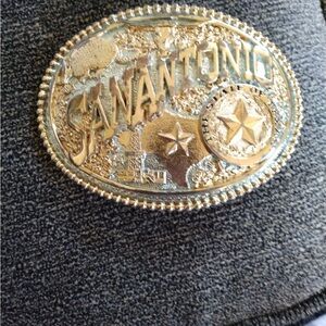 Vintage San Antonio Texas Belt Buckle – Silversmith Collection Hand Engraved